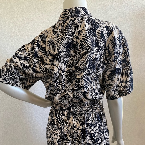 Vintage Carol Anderson  Short Sleeve Collared Midi Dress size 10 - Picture 12 of 13